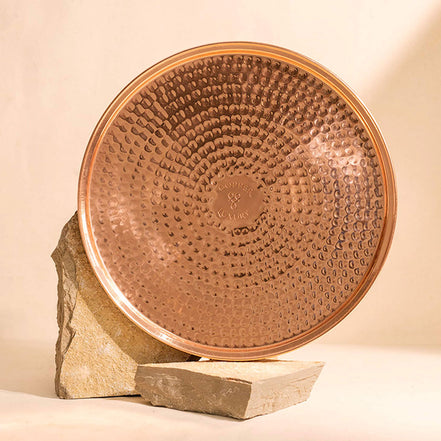 Copper Décor Plate Hammered