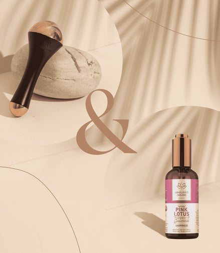 Ayurveda Duo: Kansa Wand + Body and Face Oil Pink Lotus