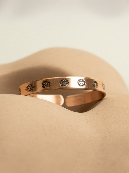 Chakra Copper Bracelet