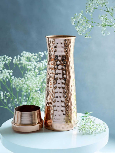 Hammered Copper Carafe 1200 ml