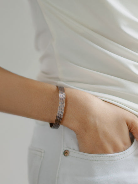 Antique Hammered Copper Bracelet