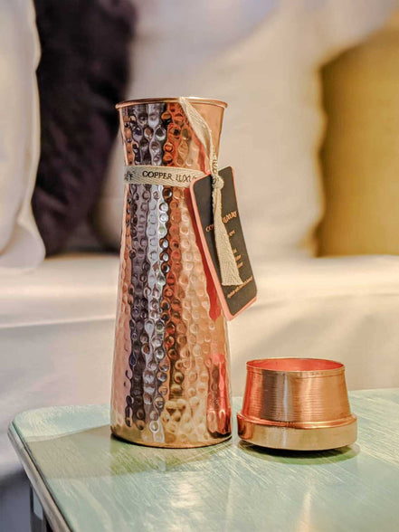 Hammered Copper Carafe 1200 ml