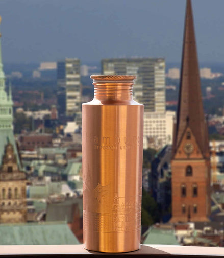 Hamburg Skyline Copper Bottle 700 ml