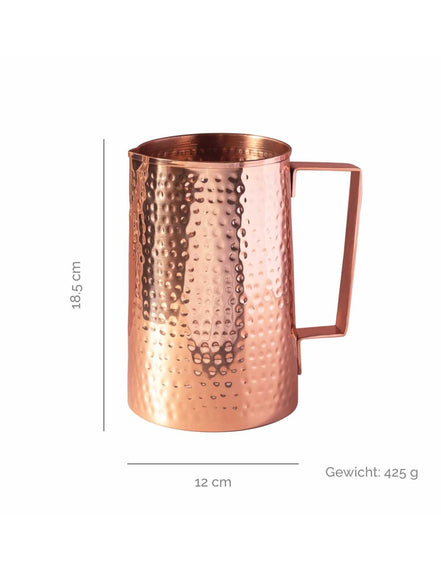 Hammered Copper Jug 1500 ml