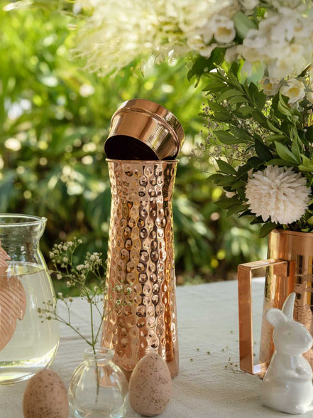 Hammered Copper Carafe 1200 ml