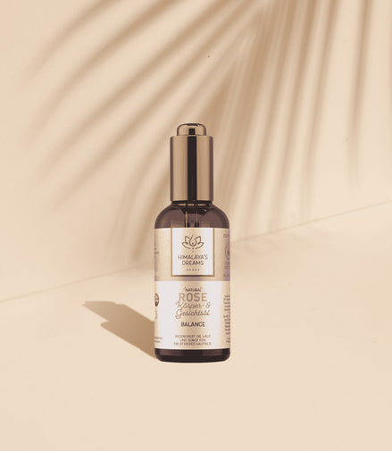 Ayurveda Duo: Kansa Wand + Body and Face Oil Rose