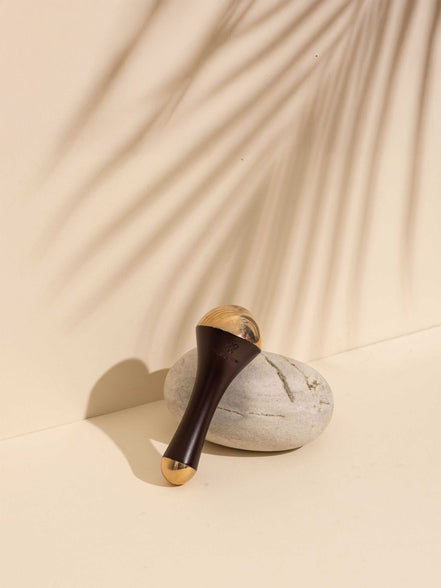 Ayurveda Duo: Kansa Wand + Body and Face Oil Pink Lotus