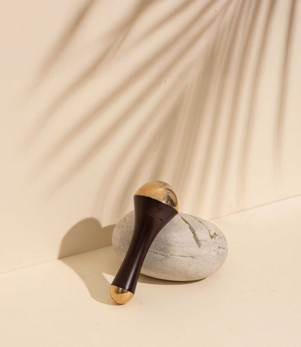 Ayurveda Duo: Kansa Wand + Body and Face Oil Pink Lotus