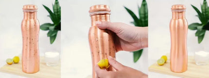 How do I clean my copper bottle?