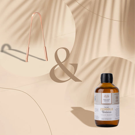 Ayurveda Duo: Tongue Cleaner +  Mouth Pulling Oil