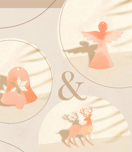 Weihnachtsornamente 3-er Set "Rudolf"