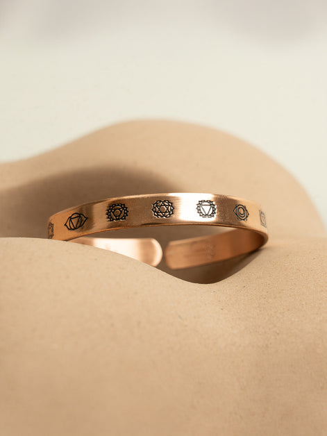Chakra Copper Bracelet