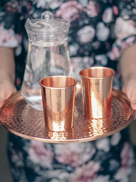 Copper Décor Plate Hammered