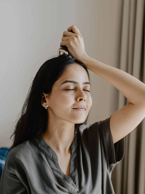 Ayurveda Duo: Kansa Wand + Body and Face Oil Rose