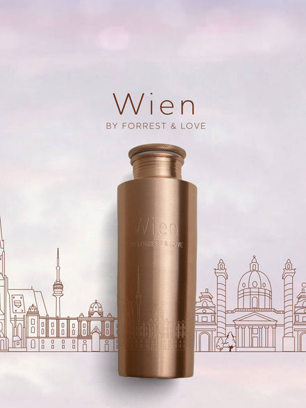 Wien Skyline Kupferflasche 700 ml