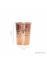 Hammered Copper Tumbler 300 ml