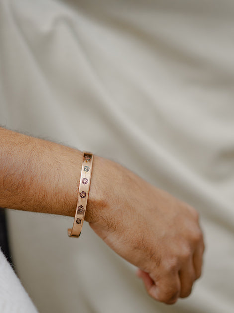Chakra Copper Bracelet