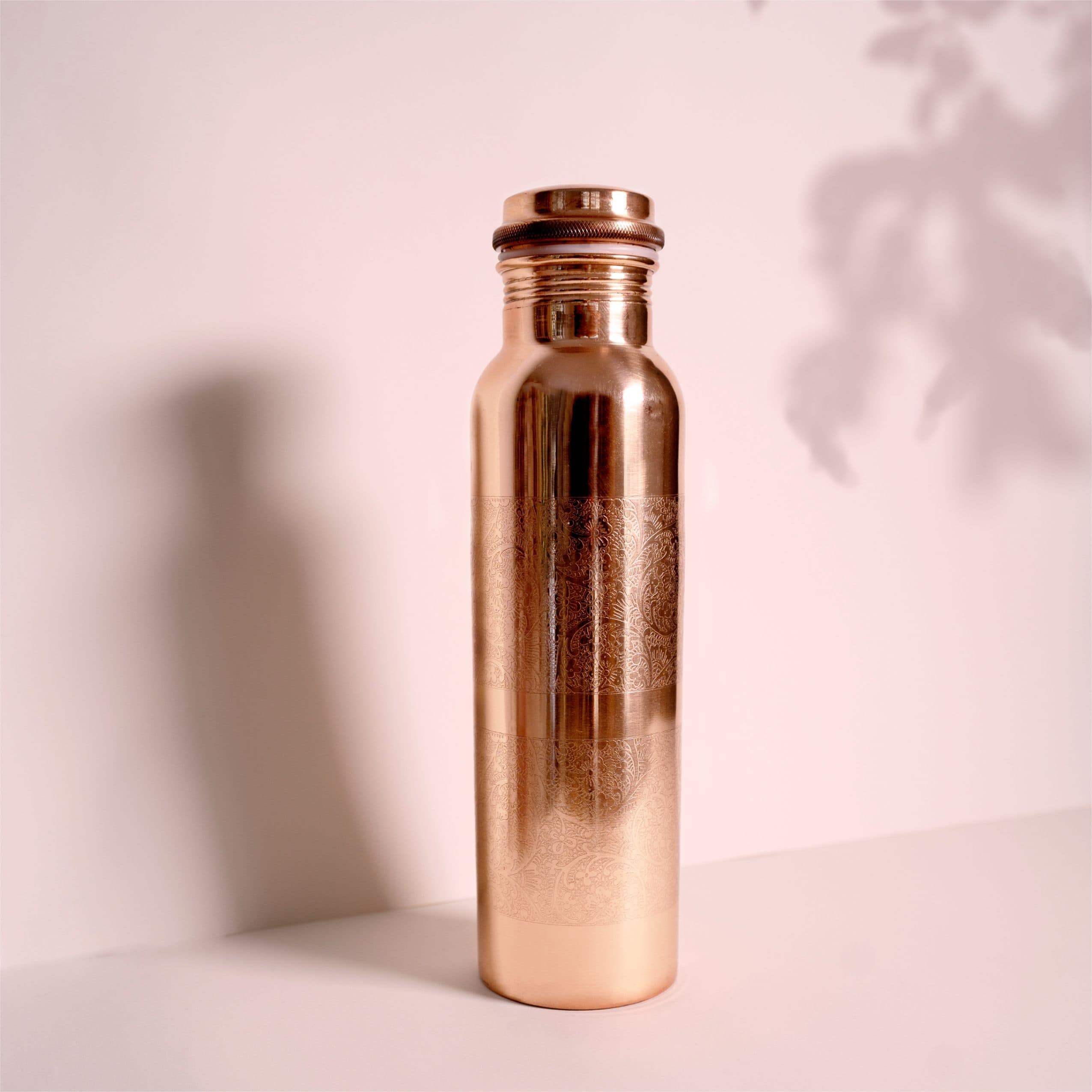 Kupfer Bedruckt Flasche Wasser Health Benefits 950 ML Auslaufsicher For Geschenk 